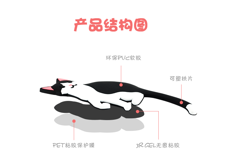 卡通動(dòng)物掛鉤結(jié)構(gòu)圖